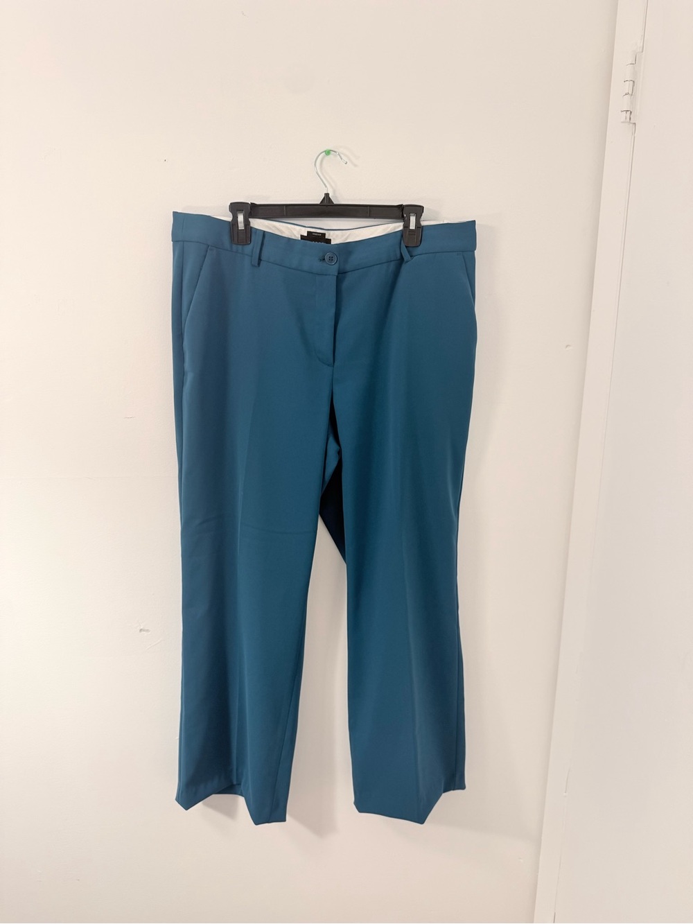 Talbots Classic Teal Women's Straight-Leg Dress Pants 16